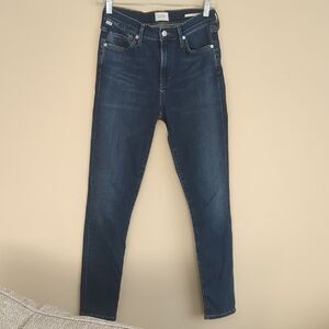 27 Citizens Of Humanity Rocket Ankle Denim Blue Jeans